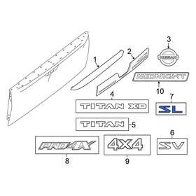 93495ez25b Nissan Oe Rear Tailgate Emblem