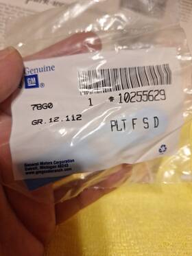 10255629 Nos 97-01 Grand Prix Side Door Plate Gt Emblem #10255629