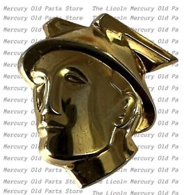 0m-7220980 Nos 1950 And 1951 Mercury Messenger Head Golden Wheel Cover Ornament