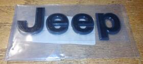 1-68211296aa Oem Jeep Wrangler Black/gray Hood Emblem Letters
