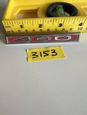 1371842 Oem Vintage 1965 66 67 68 Buick Lesabre 400 Fender Emblem Gm