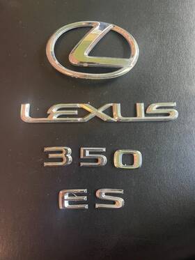 20012 Oem 2007-2012 Lexus Es 350 Trunk Emblem Logo Badge Set Chrome