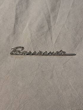 2582878 Oem 1967 Plymouth Barracuda Script Fender Emblem -