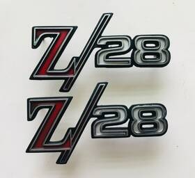 3943255-6 Oem Original Set 1968-69 Camaro Z28 Fender Emblems Genuine Gm A Condi