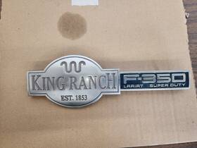 3c34-7843156-b Oem 03-07 F350 Lariat Super Duty King Ranch Fender Tailgate Emblem Factory Used