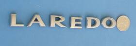 55157303 Oem Jeep Laredo Emblem Letters 05-10 Chrome Grand Cherokee Badge