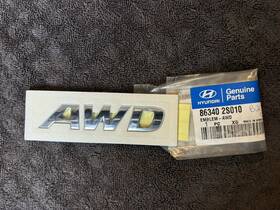 86340-2s010 Oem New 2009-2013 Hyundai Tucson Inch Awd Liftgate Emblem