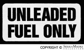 911.701.251.01 Oem Porsche Unleaded Fuel Only Decal - 911 78-89 91170125101