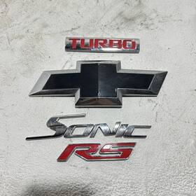 95060344 Oem Emblem Logo Badge Set 4 Pcs Chevrolet Sonic Rs 2012-2016