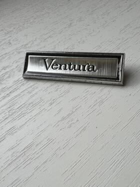 9621972 Oem Vintage 1970s Pontiac Ventura Door Panel Emblem