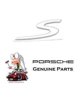 99755924300 Oem Porsche 911 997 Carrera Silver Sft Decklid Emblem
