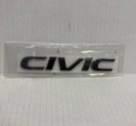 B400130134 Oem Honda Gloss Black Civic Raised Letter Emblem Decal Set Jdm