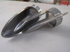 S0-63 Oem Chevy Vintage Original 1957 Double Rocket Chrome Hood Ornaments