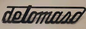D174 Oem 1972 Vintage Black Detomaso Pantera Rear Logo Badge Emblem Original Script