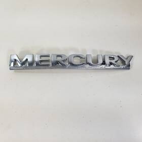 Yf42-16702-ca Oem Mercury Chrome 6.75 Inch Curved Emblem Badge Logo Nameplate 2000s Yf42-16702-c