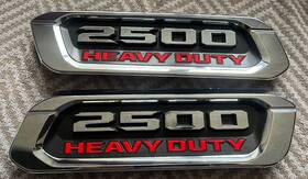 68362211ab Oemmopar 2x Oem Heavy Duty Emblem Left Right Side Badge For Ram 2500 Hood Chrome Red