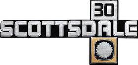 14026447 Oer 1981-87 Chevrolet Truck Scottsdale 30 Front Fender Emblem Each Gm Licensed