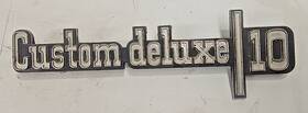 328851 Oer 1973-74 Chevrolet Truck Original Custom Deluxe 10 Front Fender Emblem