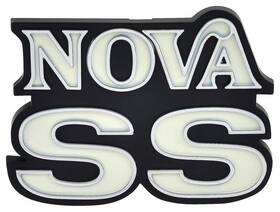 358746 Oer 1975-76 Chevrolet Nova Inch Ss Grill Emblem With Hardware Gm Licensed