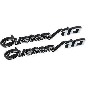 3953662 Oer 1969-72 Chevrolet Pickup Suburban Inch Custom / 10 Front Fender Emblem Set Pair