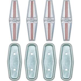 7746815 Oer 1968 Camaro Seat Back Emblem Set With Deluxe Interior 4