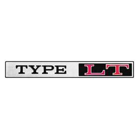 Oer 9633382a Inch Type Lt Chrome/black/red Adhesive Backed Sail Panel/rear Panel Emblem