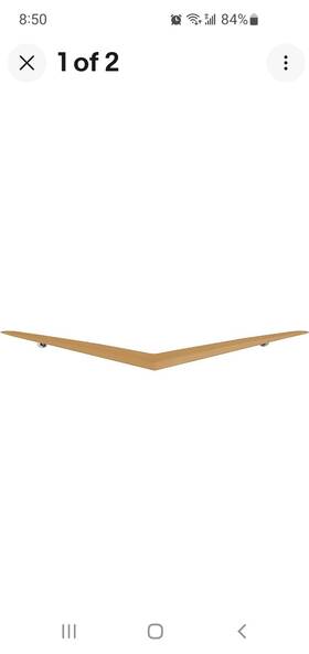 Tf300065a Oer Authorized 1957 Bel Air Hood V Emblem Gold V8 Applications New No Box