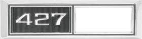 Cm4524 Oer 1968 Impala Caprice Chevelle Bel Air Nova 427 Front Side Marker Bezels Rh &