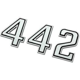 Em2473t Oer 1969-72 Oldsmobile Cutlass 1969-71 442 Trunk Emblem Set