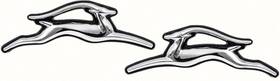 K7072 Oer 1970-72 Impala Interior Door Panel Emblems Pair
