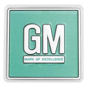 Pd8000 Oer Inch Gm Mark Of Excellence Aqua Embossed Door Deflector Decal Emblem