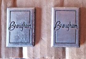 20337425 Oldsmobile 1982-87 Brougham Metal Emblem Set W Pins Fc-5dg