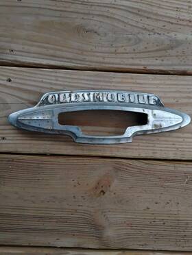 553762 Oldsmobile 1946-1949 Hydra-matic Drive Trunk Ornament Script Emblem Badge Oem