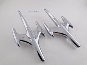 570460 Oldsmobile 1957 Fender Top Ornament Rocket Plane Jet Oem L&r