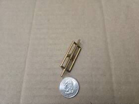 5968626 Oldsmobile Oem Gold Rocket Vintage 2.125 Inch Tall Emblem Badge Logo Name