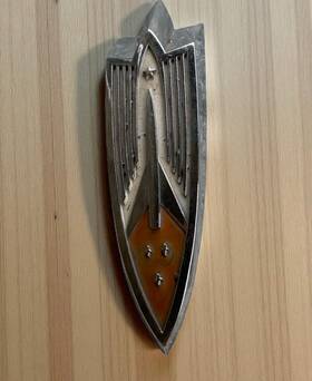 675046 Oldsmobile 1959 Dynamic 88 Hood Emblem Ornament Oem Part Rocket Star