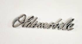 8723105 Oldsmobile Script Emblem Oem Vtg Nameplate Adhesive Back
