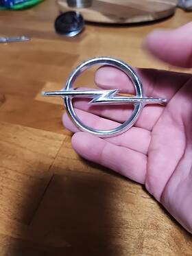 3439109 Opel Vintage Oem Emblem Badge Aluminum