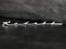 6698124 Opel Kadett A/l Front Fender Script Emblem Vintage 1962-1965