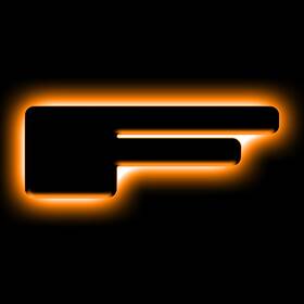 3141-f-005 Oracle Lighting Universal Illuminated Led Letter Badges Matte Black Finish F