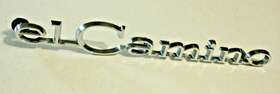 Km00855 Original Chevrolet El Camino Rear Quarter Emblem 1968-69 Excellent No Pitting