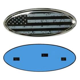 Osircai 783979794681 9inch Emblem For Ford American Flag F150 Front Grille Tailgate E