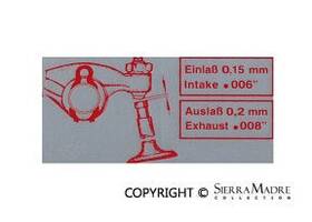 039.100.175 Other Porsche Valve Adjust Decal 2.0 914 70-76 039100175