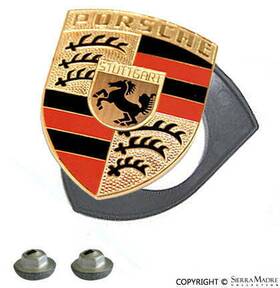 901.559.210.00 Other Porsche Hood Crest Orange Bars 911/912 65-74 90155921000
