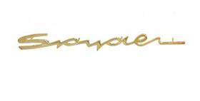 Smc-000-732 Other Smc.000.732 Porsche Gold Fender Emblem For 550 Spyder - 356a 55-57 Smc000732
