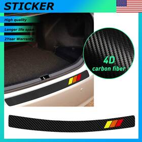 Hth-mkt-79414 Oxilam Car Rear Trunk Plate Sill Scuff Anti Scratch 4d Decal Sticker Trim For Dodge New