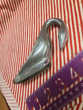 394757 Packard Original 1948-52 Swan Hood Ornament - Vintage Nice No Wings