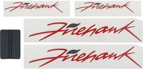 153014rd Phoenix Graphix 1993-02 Firehawk Red / Charcoal Decal Set