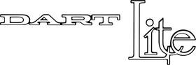 Ma1175 Phoenix Graphix 1976 Dart Inch Lite Fender Decal