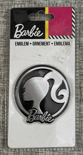 Bar-0002 Pilot Automotive New Barbie Silhouette Rated Badge Emblem Ornament 60th Anniversary Htf